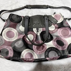 Coach Multicolor Signature Tote Bag